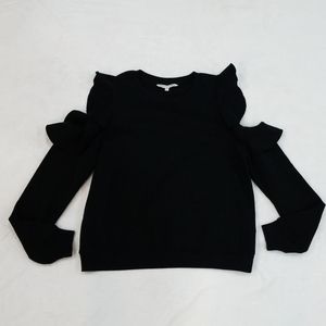 Rebecca Minkoff Black Cold Shoulder Sweater